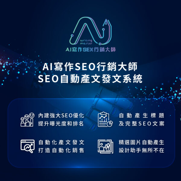 AI寫作SEO行銷大師 自動化產文發文系統